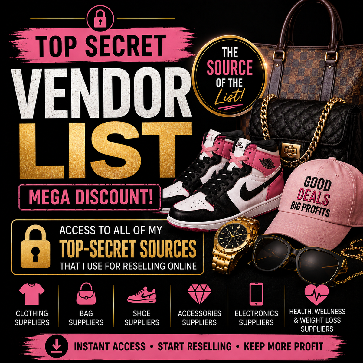 🔐 TOP SECRET VENDOR SOURCE LIST