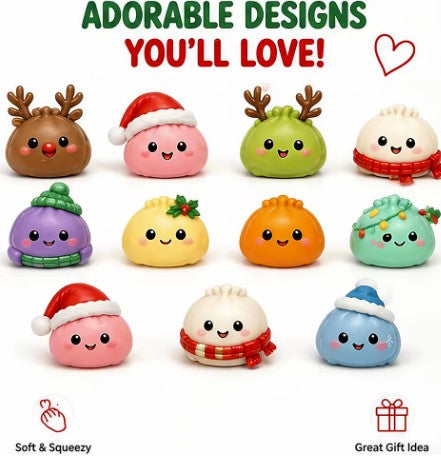 24-Day Christmas Dumpling Squishy Advent Calendar