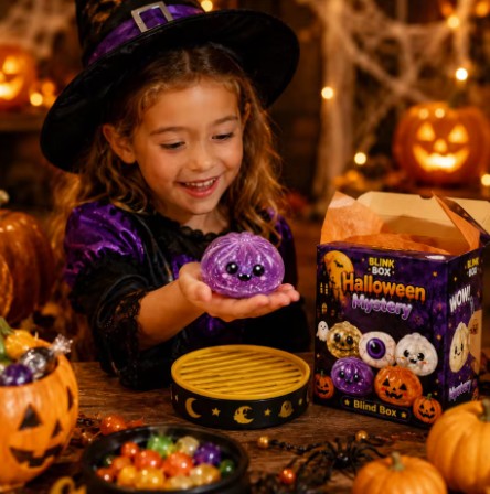 Halloween Ghost Dumpling Squishy – 5.5CM & 10CM Slow-Rising Fidget Toy, Cute Halloween Stress Relief Sensory Toy & Gift
